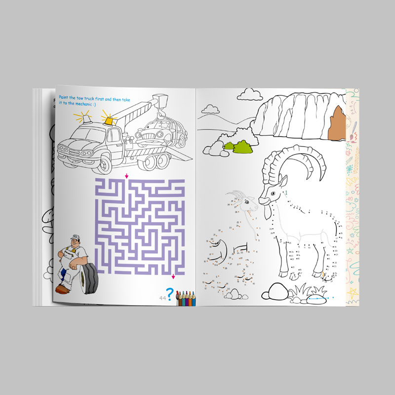 Activity Colouring Books